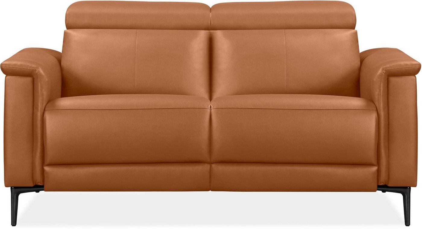 OTTO home 2-Sitzer LUND,Naturleder, 160 cm, mit Relaxfunktion und Kopfteilverstellung, manuell od. elektrisch (m.USB-A), Federkern und Kopfteilverstellung – Bild 2 von 5