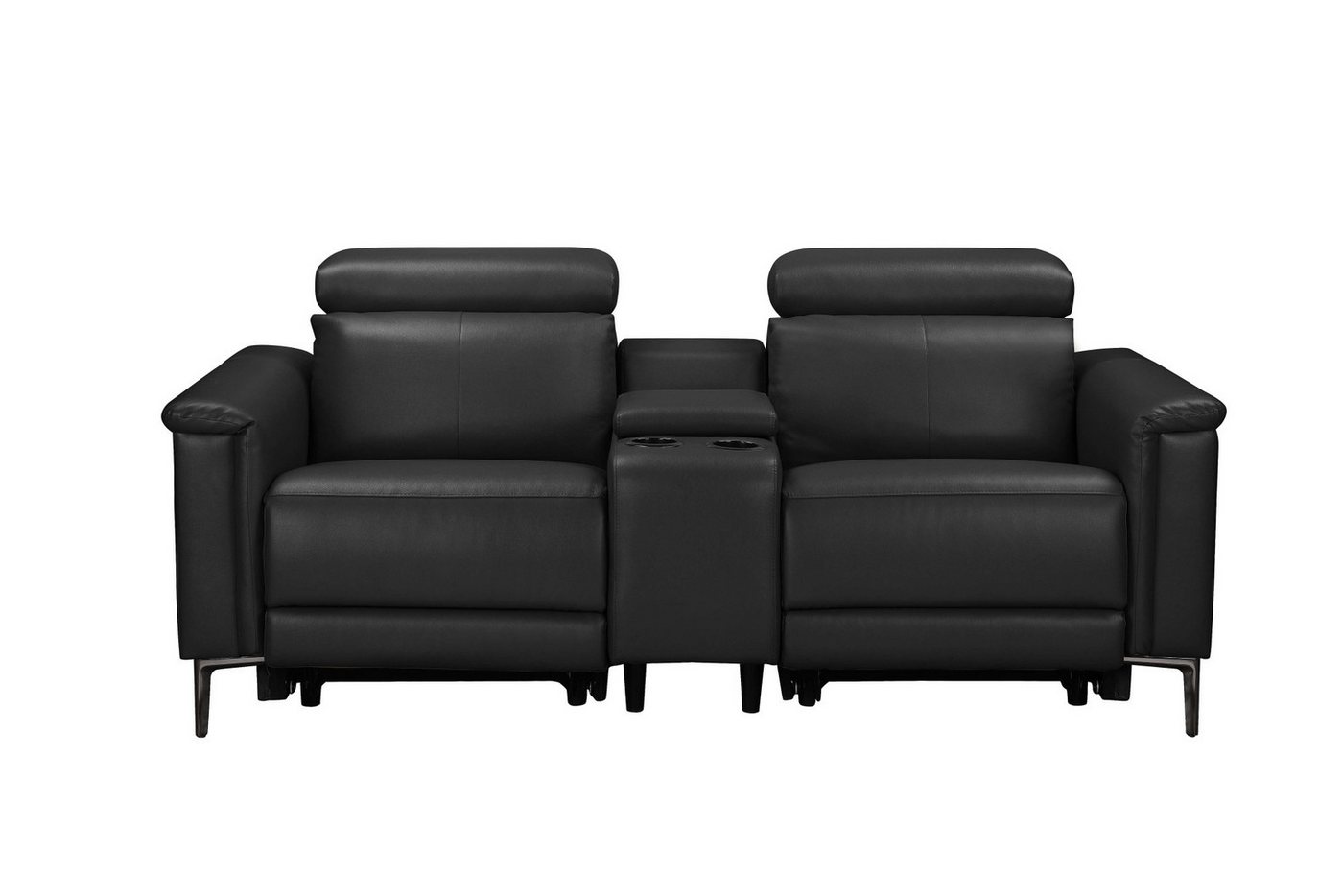 OTTO home 2-Sitzer LUND,Lederoptik, Kinosofa, Relaxfunktion, TV-Sessel, man./elektrisch, elektri. mit USB-A, Kopfteilverstellung, Getränkehalter u. Staufach – Bild 2 von 5