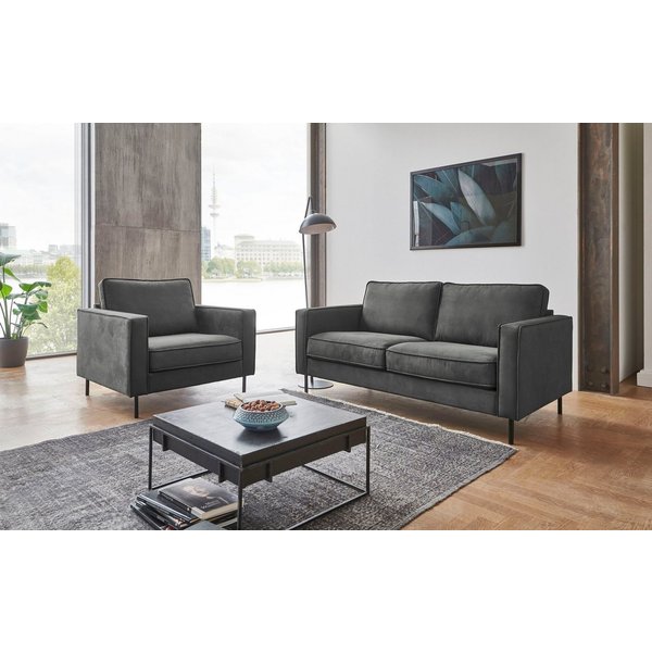 OTTO home 2-Sitzer Weston, im skandinavischem Stil, mit Wellenunterfederung