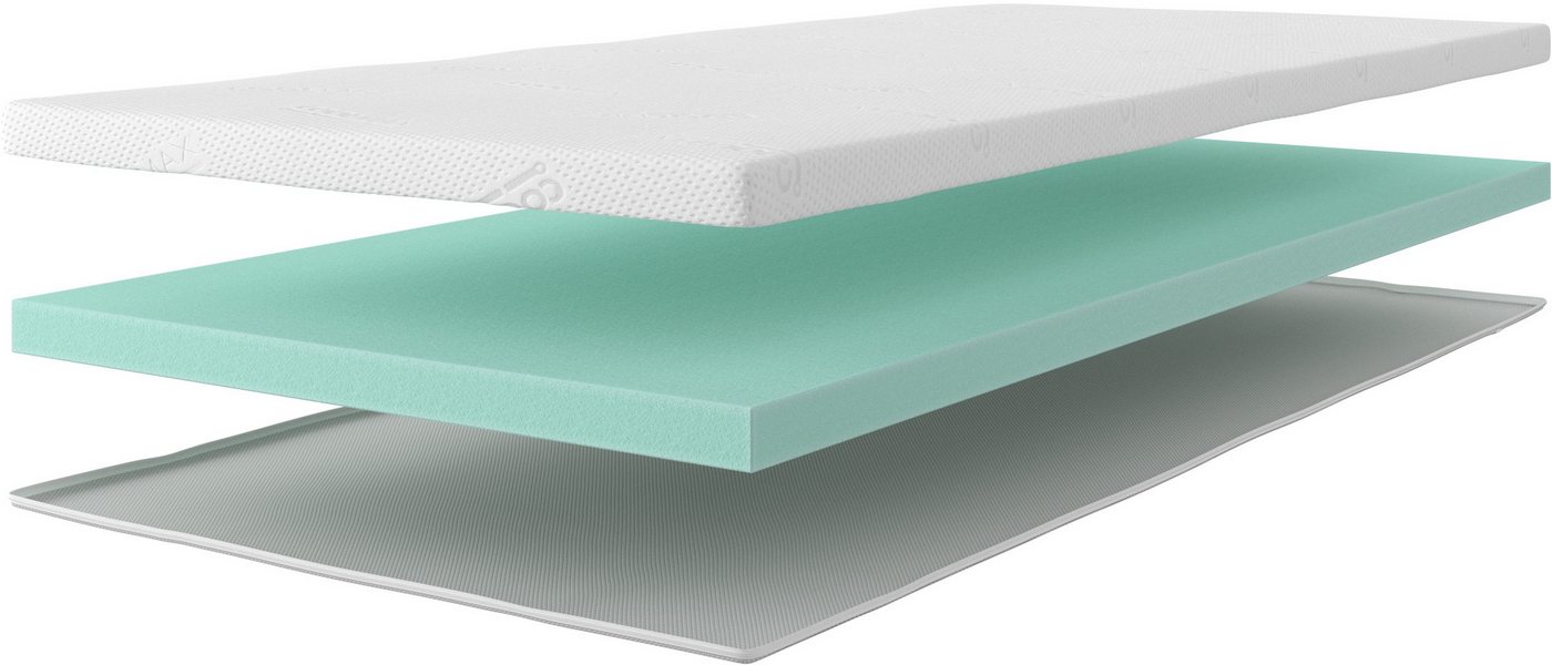 OTTO home, Topper Belize, Topper 90x200, 140x200, 180x200 cm, in 2 Härtegraden, 9 cm hoch, Kaltschaum, Matratze, langlebige Qualität (RG 39), Hausstauballergike – Bild 5 von 5