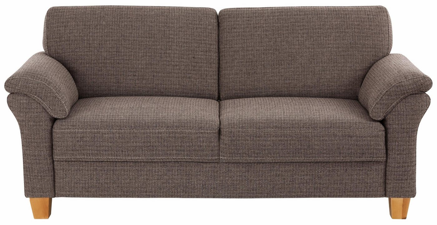 OTTO home 3-Sitzer Borkum, B: 186 cm, Federkern, Komfortsitzhöhe 46 cm, Landhausstil, Holzfüße, Kopfstützen nachrüstbar – Bild 2 von 5