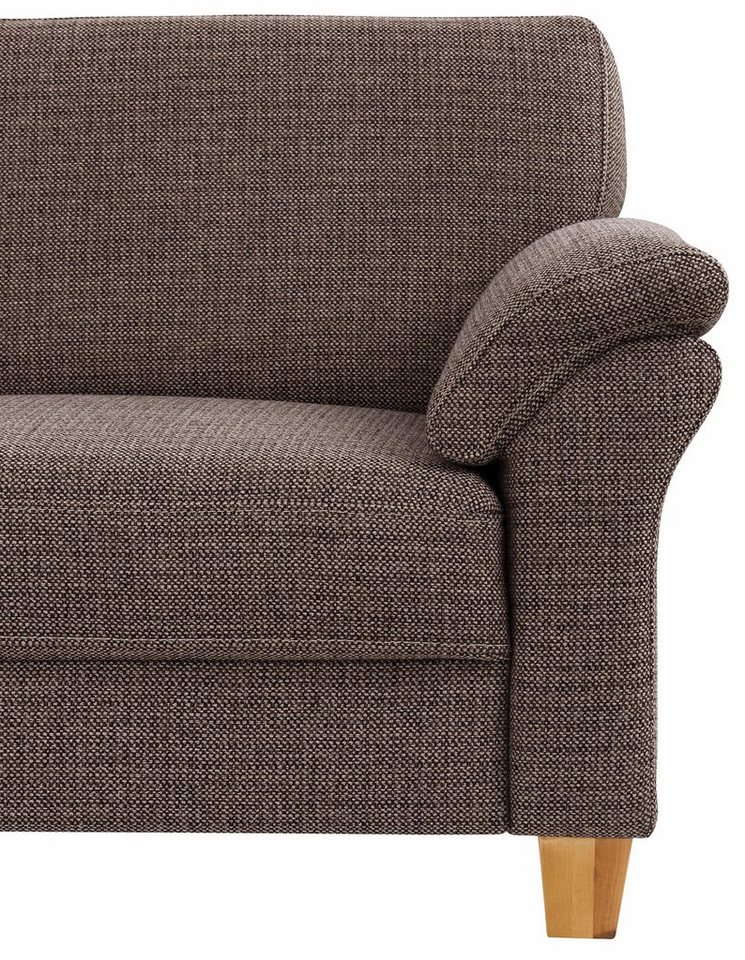 OTTO home 3-Sitzer Borkum, B: 186 cm, Federkern, Komfortsitzhöhe 46 cm, Landhausstil, Holzfüße, Kopfstützen nachrüstbar – Bild 4 von 5