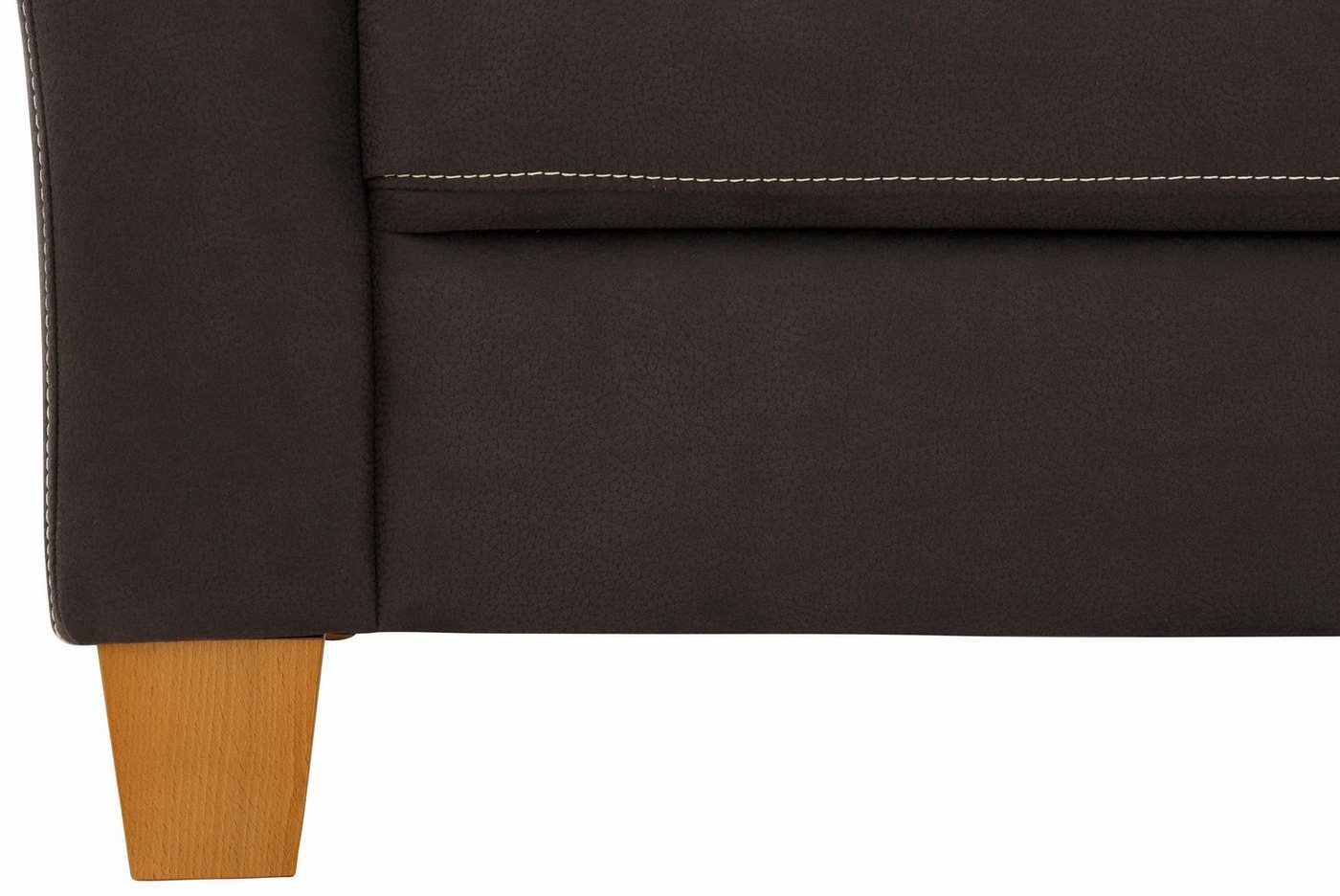 OTTO home 3-Sitzer Borkum, B: 186 cm, Federkern, Komfortsitzhöhe 46 cm, Landhausstil, Holzfüße, Kopfstützen nachrüstbar – Bild 5 von 5