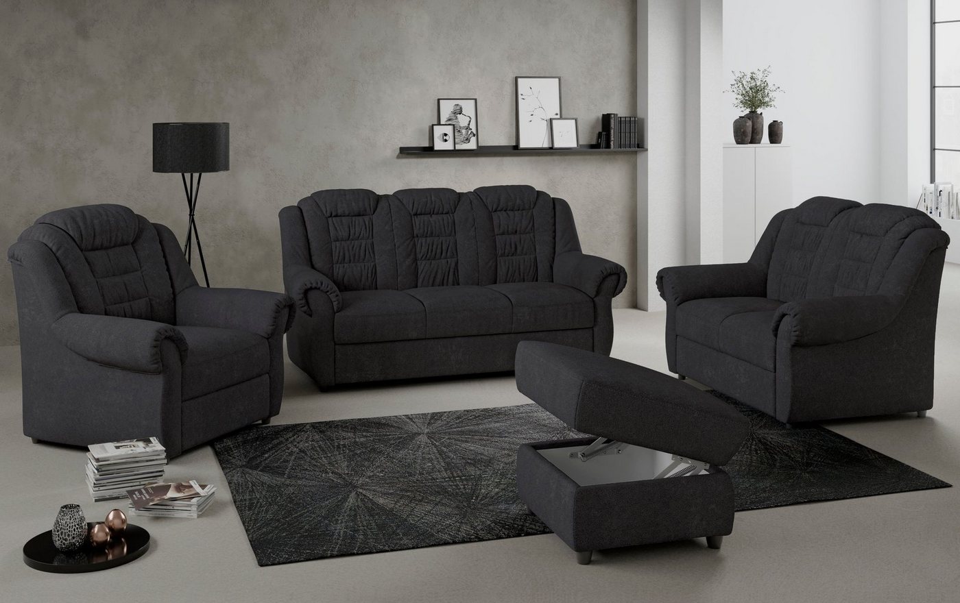 OTTO home 3-Sitzer Boston, Sofa mit hoher Rückenlehne – Bild 2 von 5