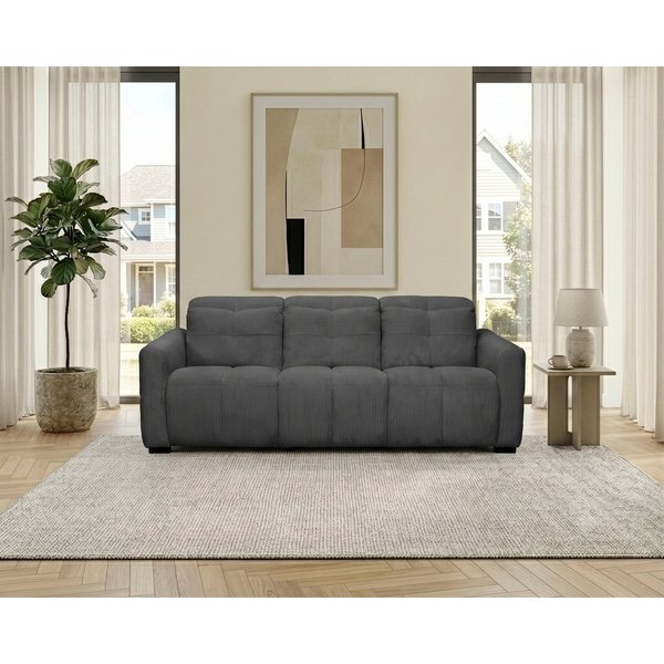 OTTO home 3-Sitzer CAARLA Cord, Sofa, 224 cm, man. oder elektr. Relaxfunktion (USB-A/C), mit USB-A und USB-C bei elektrischer Ausführung, Kopfteilverstellung
