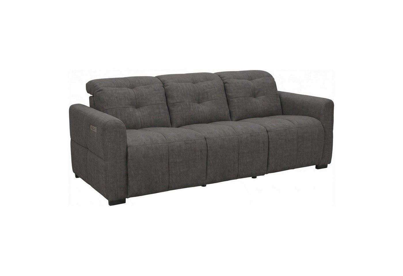 OTTO home 3-Sitzer CAARLA Webstoff, Sofa, 224 cm, man. o. elektr. Relaxfunktion (USB), mit USB-A und USB-C bei elektrischer Ausführung, Kopfteilverstellung – Bild 5 von 5