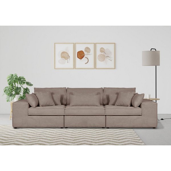 OTTO home 3-Sitzer Florid, 3 Teile, bestehend aus Modulen, viele Bezugsqualitäten, auch in Cord