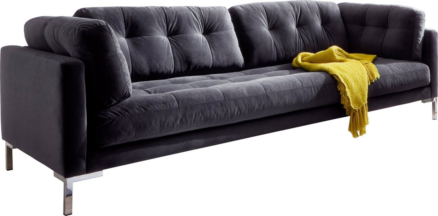 OTTO home 3-Sitzer Landau, in Cord-Stoff mit Metallfuß – Bild 2 von 5