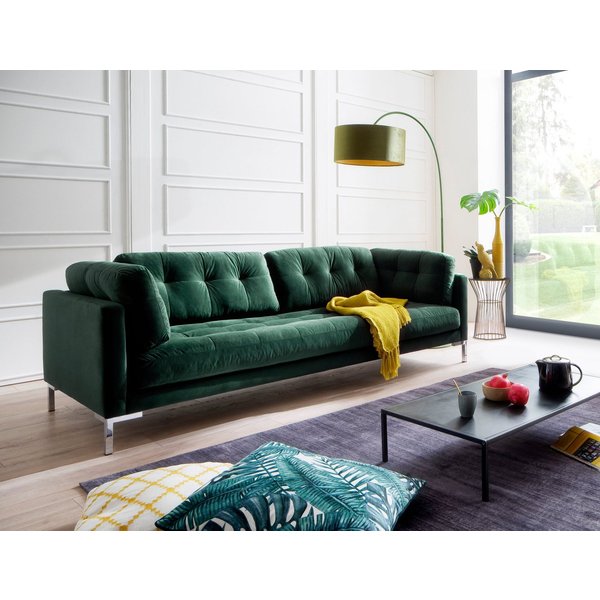 OTTO home 3-Sitzer Landau, in Cord-Stoff mit Metallfuß