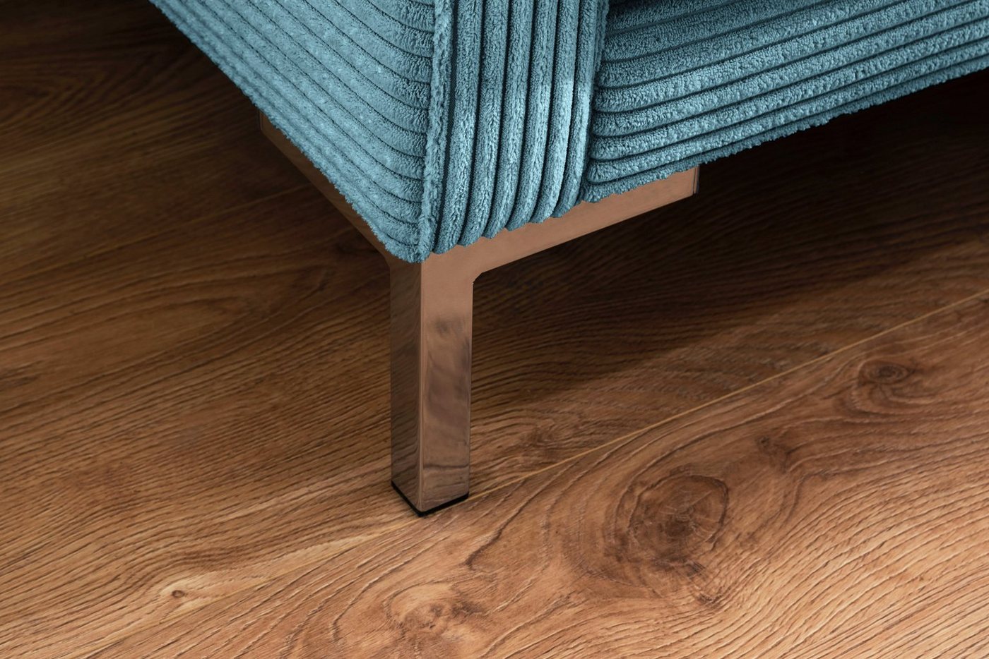 OTTO home 3-Sitzer Landau, in Cord-Stoff mit Metallfuß – Bild 5 von 5