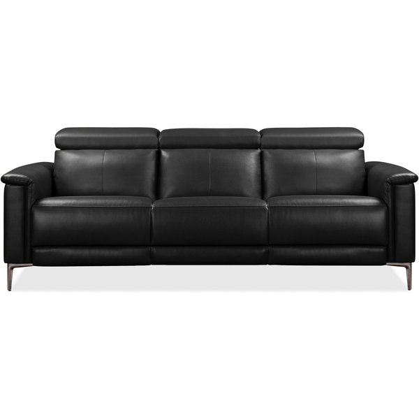 OTTO home 3-Sitzer LUND,Naturleder, 222 cm, man. o. elektr. Relaxfunktion in 2 Sitzen, (links/rechts), USB-A bei elektrischer Ausführung, Kopfteilverstellung