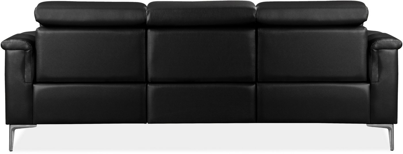 OTTO home 3-Sitzer LUND,Lederoptik, 222 cm, man. o. elektr. Relaxfunktion in 2 Sitzen, (links/rechts), USB-A bei elektrischer Ausführung, Kopfteilverstellung – Bild 5 von 5