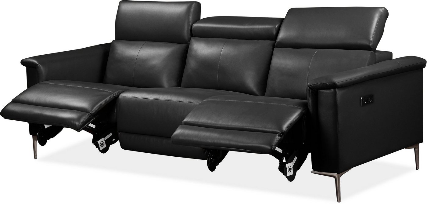 OTTO home 3-Sitzer LUND,Naturleder, 222 cm, man. o. elektr. Relaxfunktion in 2 Sitzen, (links/rechts), USB-A bei elektrischer Ausführung, Kopfteilverstellung – Bild 5 von 5