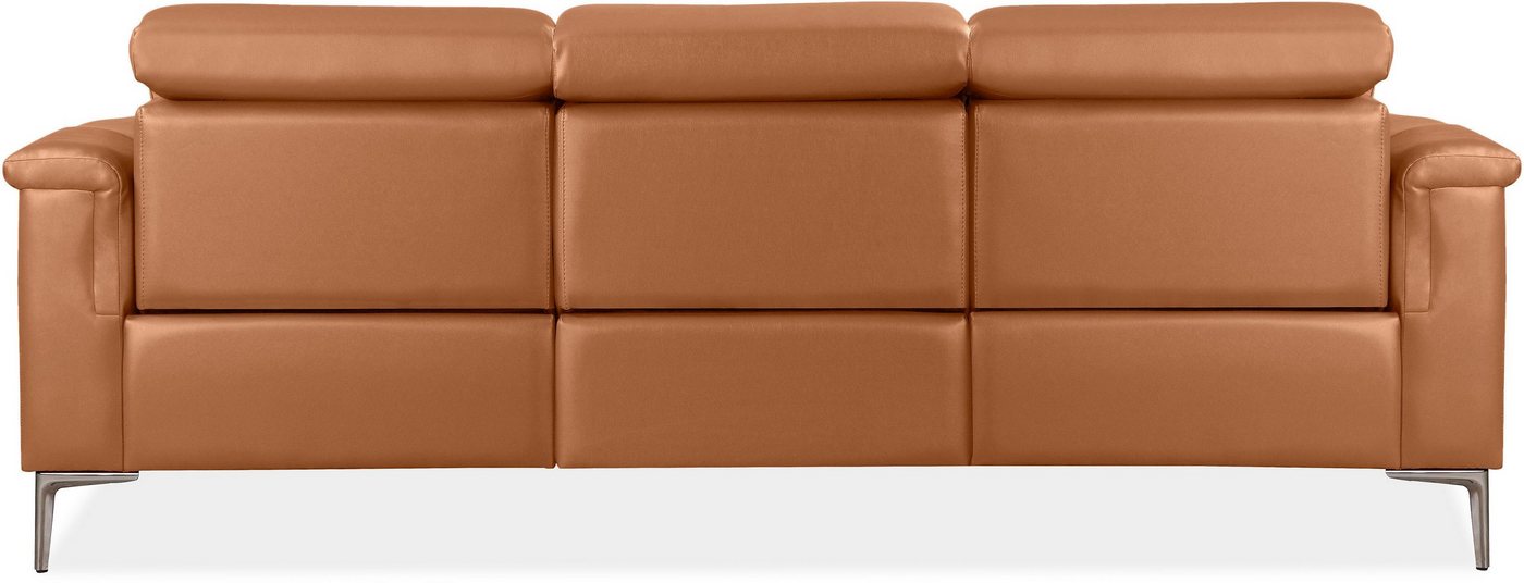OTTO home 3-Sitzer LUND,Naturleder, 222 cm, man. o. elektr. Relaxfunktion in 2 Sitzen, (links/rechts), USB-A bei elektrischer Ausführung, Kopfteilverstellung – Bild 5 von 5