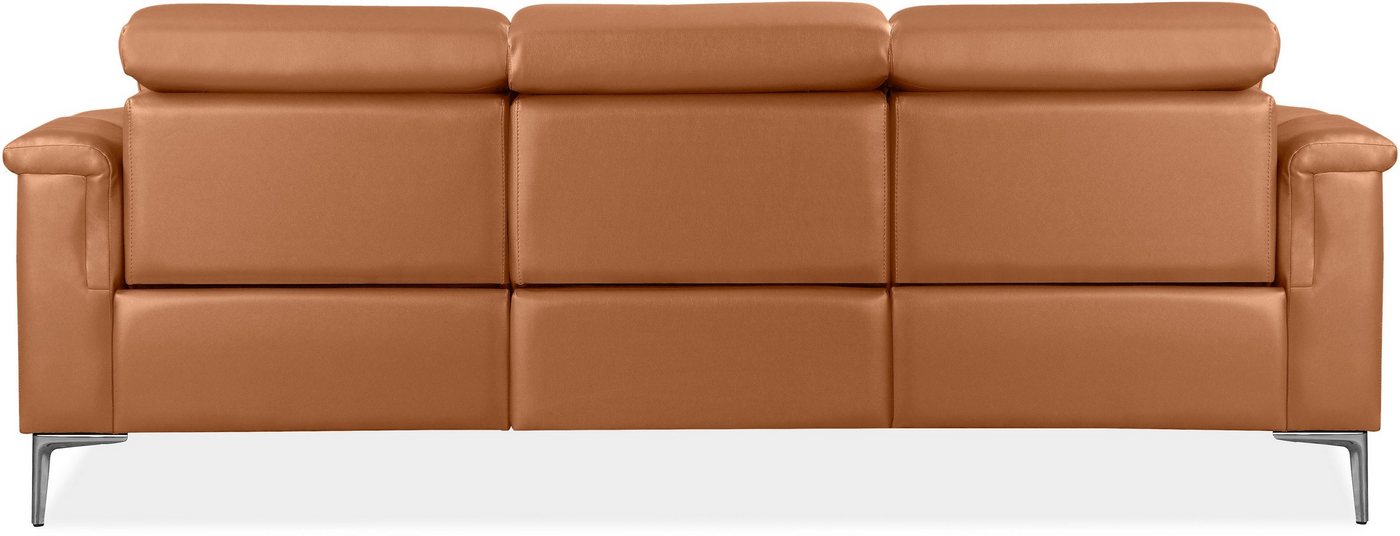 OTTO home 3-Sitzer LUND,Naturleder, 222 cm, man. o. elektr. Relaxfunktion in 2 Sitzen, (links/rechts), USB-A bei elektrischer Ausführung, Kopfteilverstellung – Bild 5 von 5