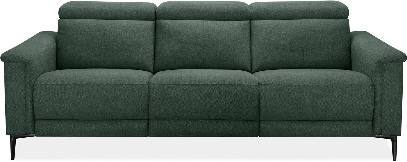 OTTO home 3-Sitzer LUND,Struktur-Bezug, 222 cm, man. o. elektr. Relaxfunktion in 2 Sitzen, (links/rechts), USB-A bei elektrischer Ausführung, Kopfteilverstellun – Bild 2 von 5
