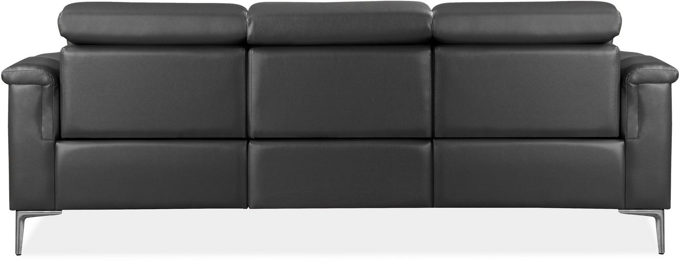 OTTO home 3-Sitzer LUND,Lederoptik, 222 cm, man. o. elektr. Relaxfunktion in 2 Sitzen, (links/rechts), USB-A bei elektrischer Ausführung, Kopfteilverstellung – Bild 5 von 5