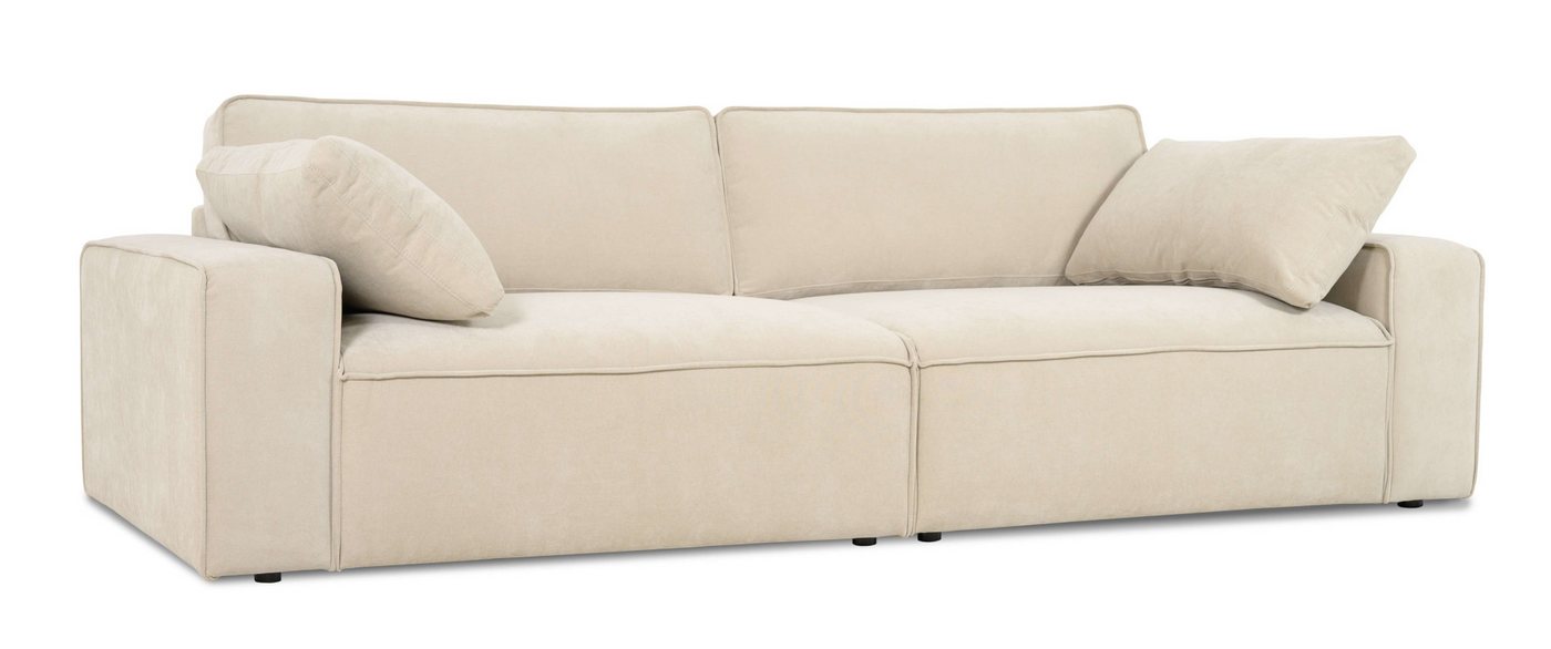 OTTO home 3-Sitzer Mittell, Chenille, Breite 245 cm, bodentief, extra Kissen inkl., tiefe Sitzfläche – Bild 5 von 5