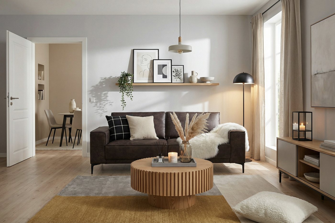 OTTO home 3-Sitzer OLAND Luxus-Microfaser, Sofa, B: 224 cm, Skandi-Design – Bild 5 von 5