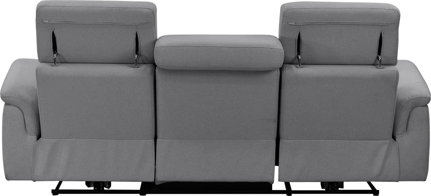 OTTO home 3-Sitzer Pareli 229cm, manuelle u. elektr. Relaxfunktion in 2 Sitzen, USB, KT-Verstellung, LED Beleuchtung, in Echtleder, Kunstleder, Web – Bild 4 von 5
