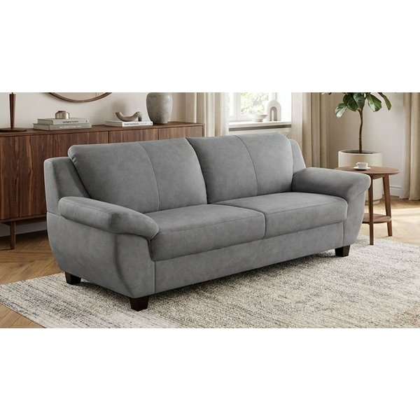 OTTO home 3-Sitzer Sillkeborg 207 cm, formschönes Sofa mit dunklen Füßen, aus haustierfreundlichem Pet Friendly Bezug