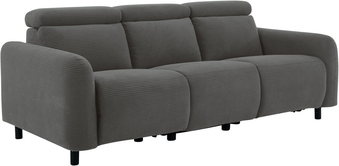 OTTO home 3-Sitzer SKAANE Cord-Sofa, 229 cm, manuelle u. elektrische Relaxfunktion, Relax-Funktion in 2 Sitzen, Kopfteilverstellung, Federkernpolsterung – Bild 5 von 5