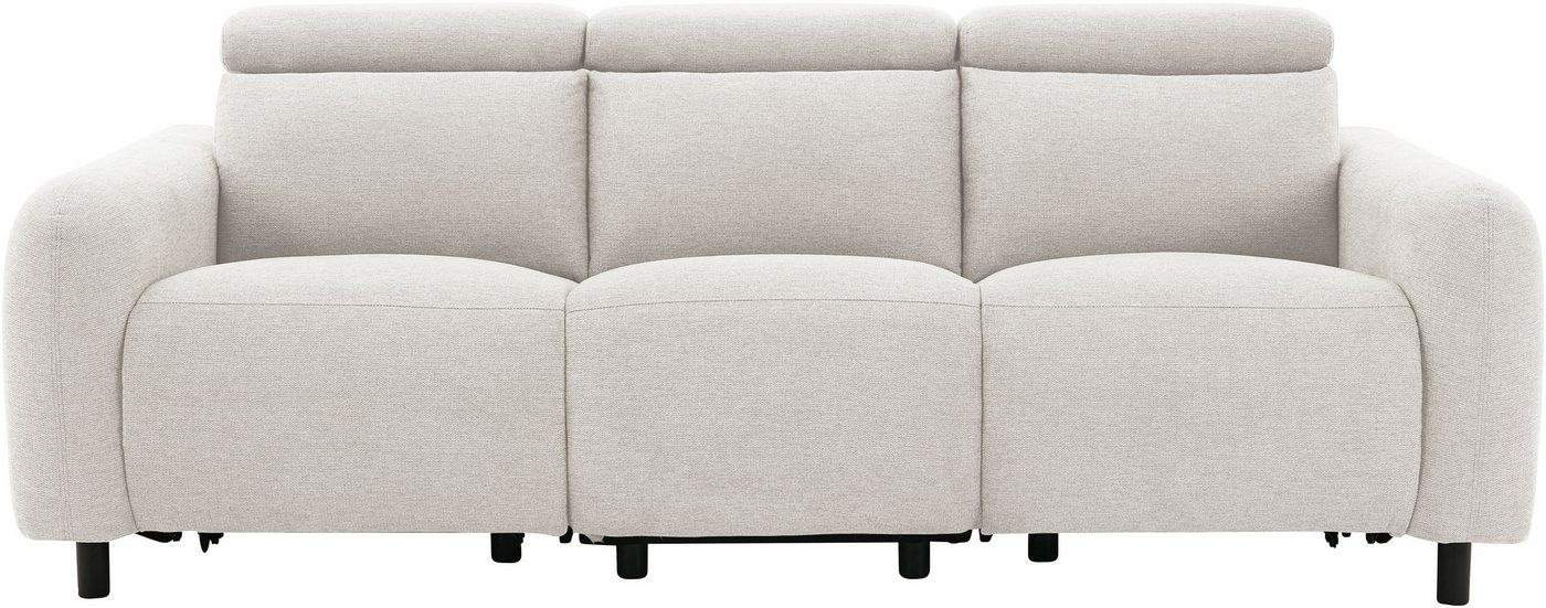 OTTO home 3-Sitzer SKAANE Struktur-Sofa, 229 cm, manuelle-u. elektrische Relaxfunktion, 229cm, Kopfteilverstllg. und man. o. elektr. Relaxfunktion in 2 Sitzen – Bild 4 von 5