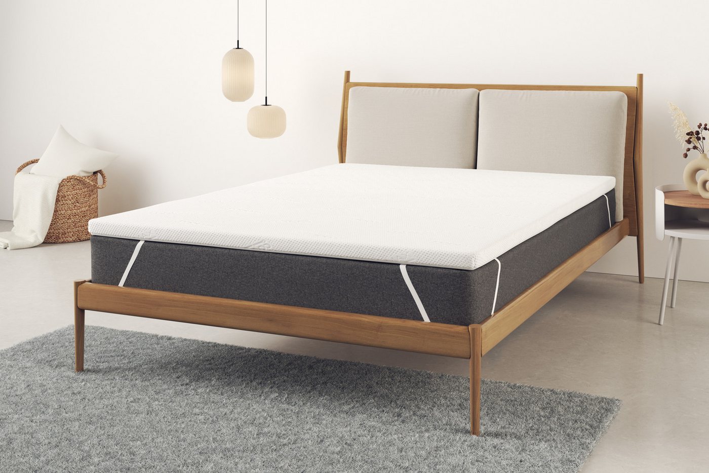OTTO home, Topper Aquam, Topper 90x200 cm,180x200 cm in 4 Härtegraden, 6 cm hoch, Kaltschaum, Matratze, langlebige Qualität (RG 37), Hausstauballergiker geeigne – Bild 2 von 5