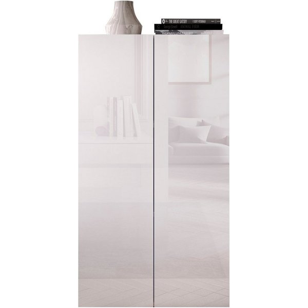 OTTO home Aktenschrank Basic, Mehrzweckschrank mit 2 Türen (innen 2 Einlegeböden), Büroschrank in verschiedenen Farben, B 63 x H 114 cm