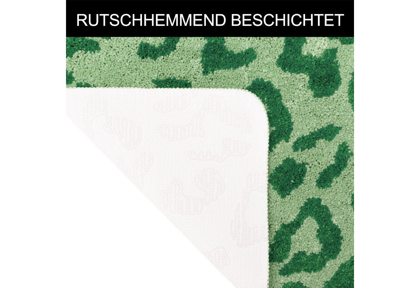 OTTO home Badematte Anna Leo, Badvorleger, Badezimmer Teppich, Duschvorleger, Höhe 15 mm, rutschhemmend beschichtet, schnell trocknend, fußbodenheizungsgeeignet – Bild 5 von 5