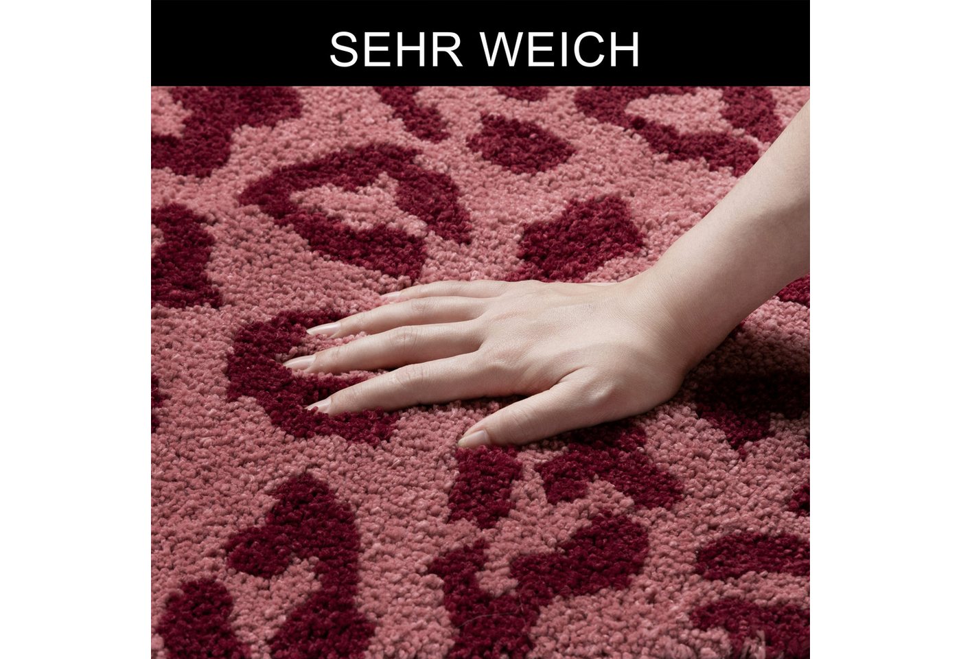 OTTO home Badematte Anna Leo, Badvorleger, Badezimmer Teppich, Duschvorleger, Höhe 15 mm, rutschhemmend beschichtet, schnell trocknend, fußbodenheizungsgeeignet – Bild 4 von 5