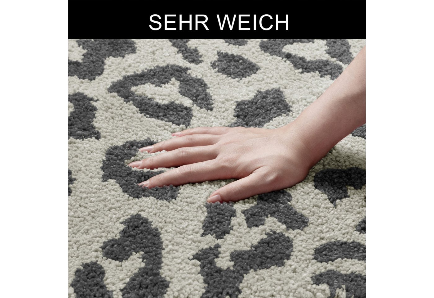 OTTO home Badematte Anna Leo, Badvorleger, Badezimmer Teppich, Duschvorleger, Höhe 15 mm, rutschhemmend beschichtet, schnell trocknend, fußbodenheizungsgeeignet – Bild 4 von 5