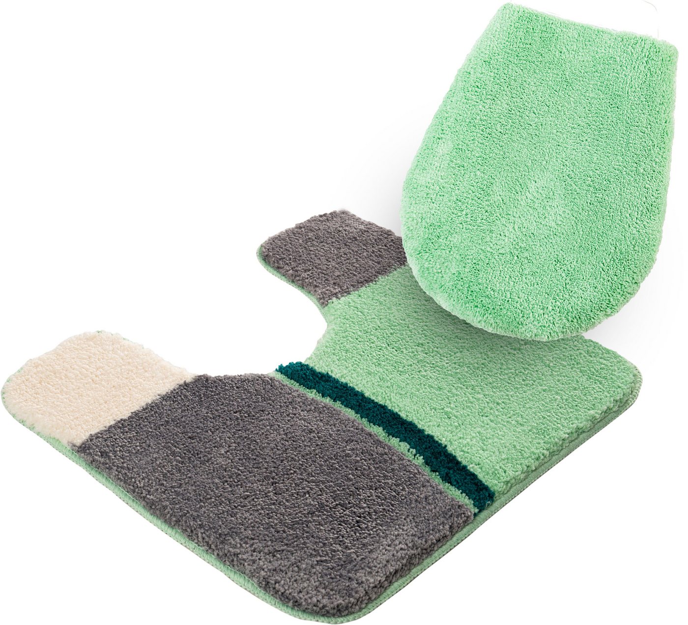 OTTO home Badematte Belio, Badvorleger, Badezimmer Teppich, Höhe 20 mm, rutschhemmend beschichtet, schnell trocknend, strapazierfähig, fußbodenheizungsgeeignet, – Bild 2 von 5
