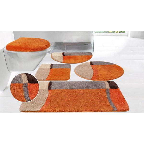 OTTO home Badematte Belio, Badvorleger, Badezimmer Teppich, Höhe 20 mm, rutschhemmend beschichtet, schnell trocknend, strapazierfähig, fußbodenheizungsgeeignet,