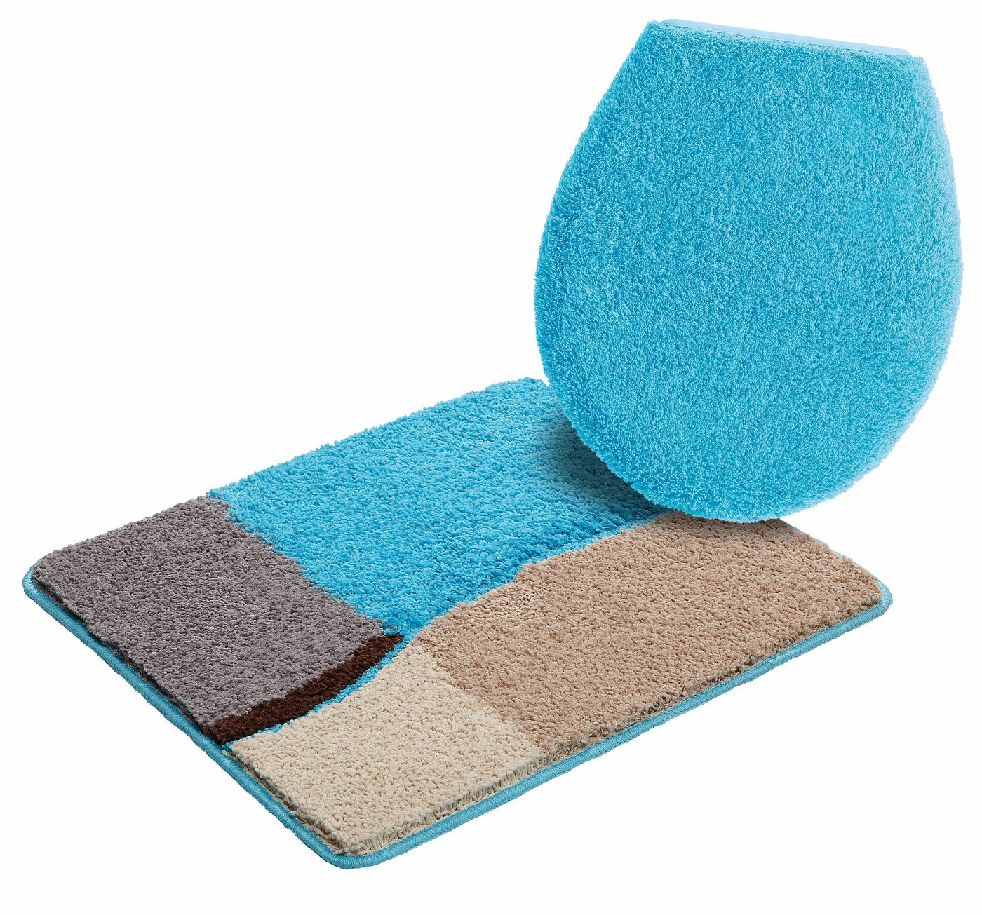 OTTO home Badematte Belio, Badvorleger, Badezimmer Teppich, Höhe 20 mm, rutschhemmend beschichtet, schnell trocknend, strapazierfähig, fußbodenheizungsgeeignet, – Bild 2 von 5