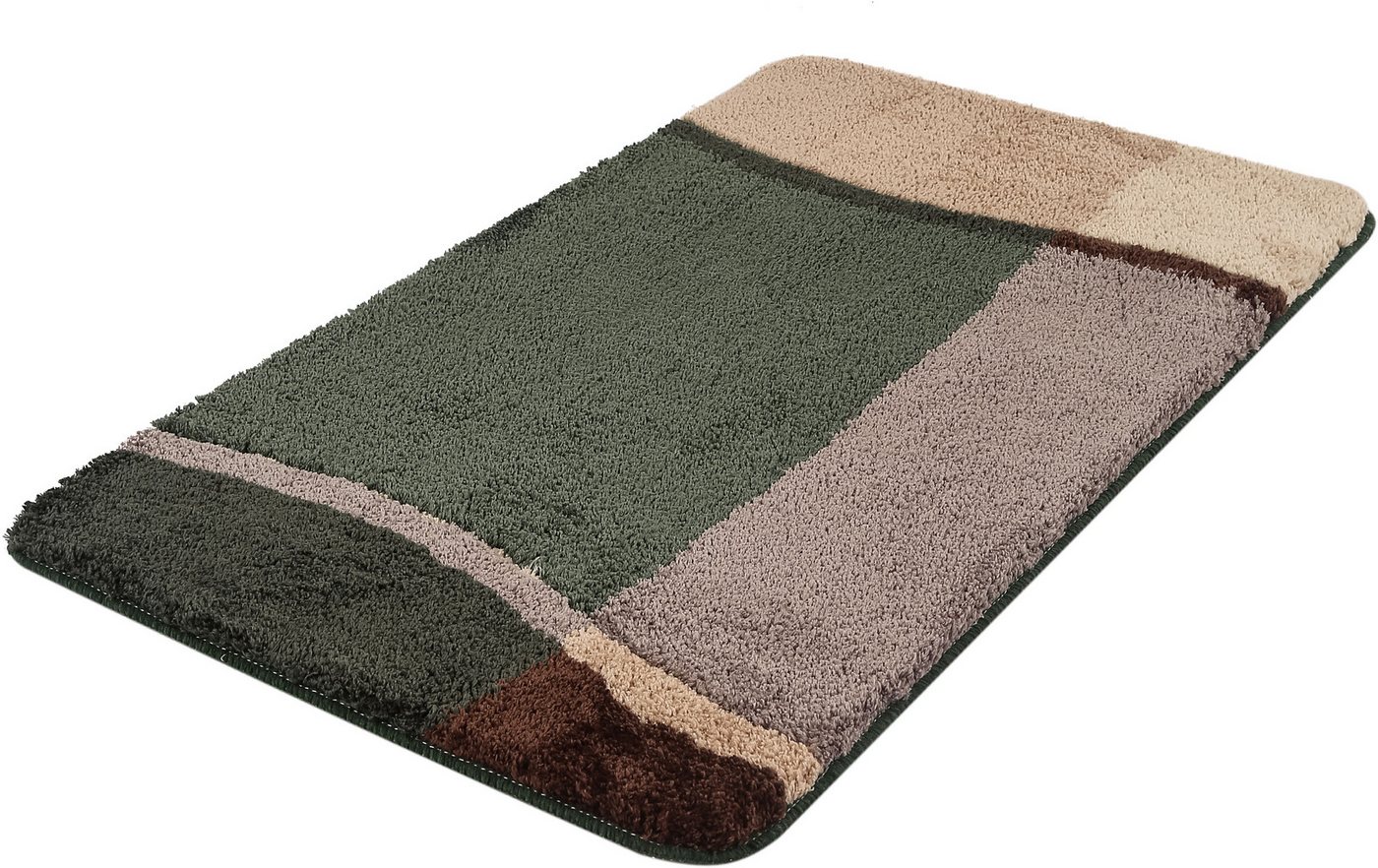 OTTO home Badematte Belio, Badvorleger, Badezimmer Teppich, Höhe 20 mm, rutschhemmend beschichtet, schnell trocknend, strapazierfähig, fußbodenheizungsgeeignet, – Bild 2 von 5