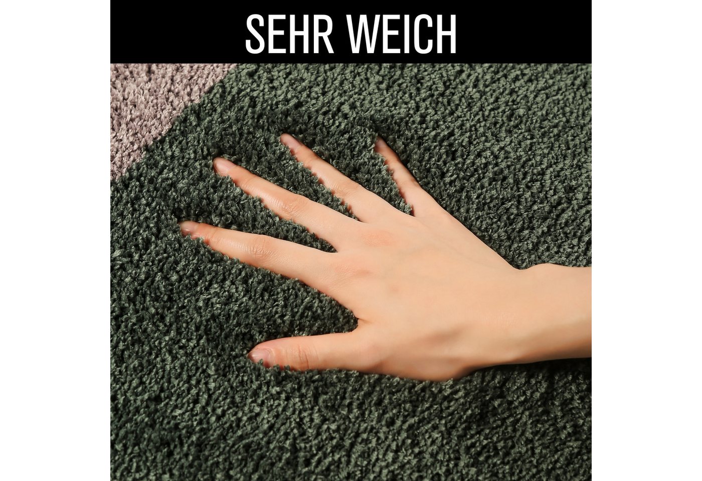 OTTO home Badematte Belio, Badvorleger, Badezimmer Teppich, Höhe 20 mm, rutschhemmend beschichtet, schnell trocknend, strapazierfähig, fußbodenheizungsgeeignet, – Bild 4 von 5