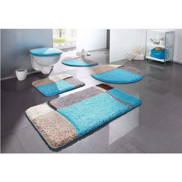 OTTO home Badematte Belio, Badvorleger, Badezimmer Teppich, Höhe 20 mm, rutschhemmend beschichtet, schnell trocknend, strapazierfähig, fußbodenheizungsgeeignet,
