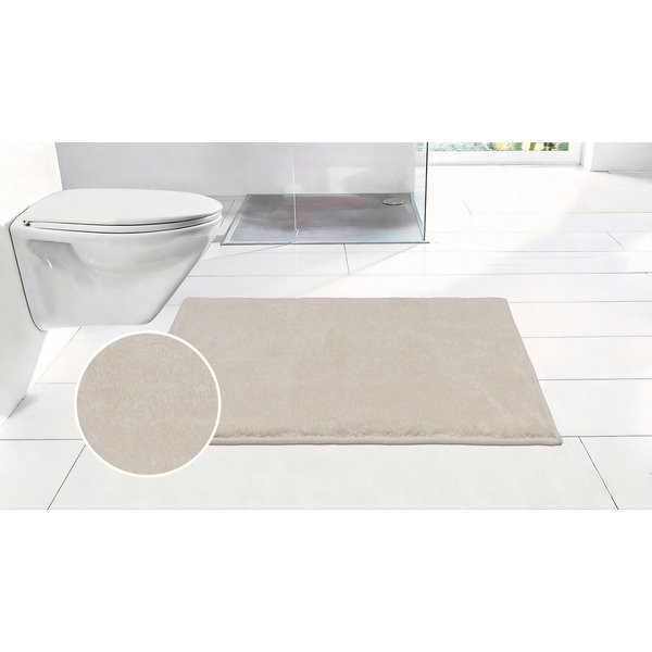 OTTO home Badematte Cali, Badvorleger, Badezimmer Teppich, Duschvorleger, Höhe 10 mm, rutschhemmend beschichtet, schnell trocknend, fußbodenheizungsgeeignet, Po