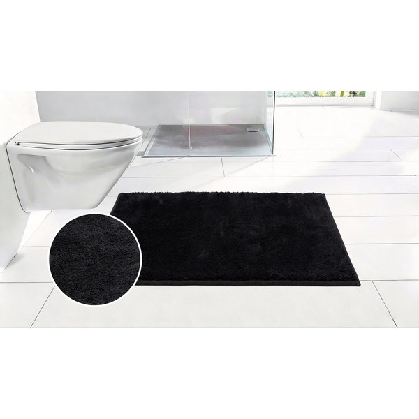 OTTO home Badematte Cali, Badvorleger, Badezimmer Teppich, Duschvorleger, Höhe 10 mm, rutschhemmend beschichtet, schnell trocknend, fußbodenheizungsgeeignet, Po