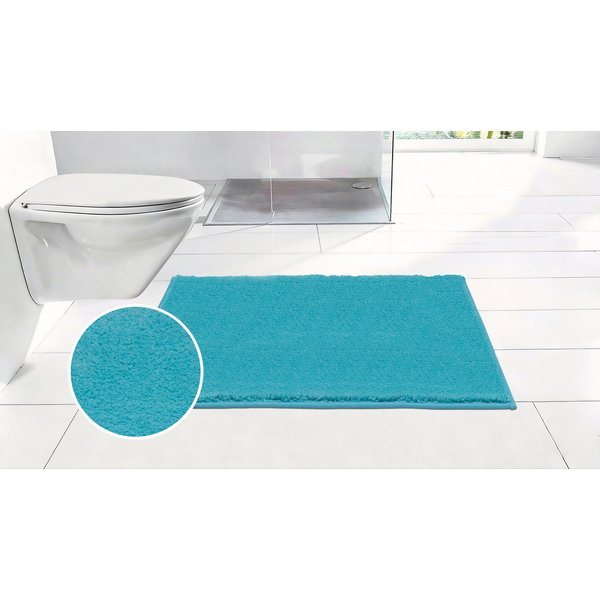 OTTO home Badematte Cali, Badvorleger, Badezimmer Teppich, Duschvorleger, Höhe 10 mm, rutschhemmend beschichtet, schnell trocknend, fußbodenheizungsgeeignet, Po