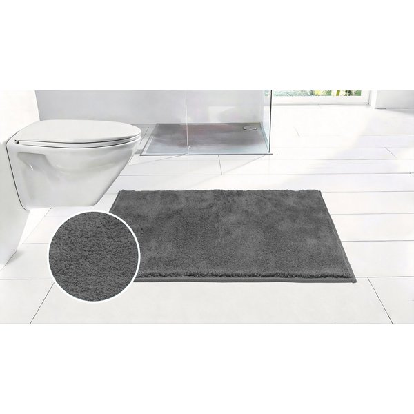 OTTO home Badematte Cali, Badvorleger, Badezimmer Teppich, Duschvorleger, Höhe 10 mm, rutschhemmend beschichtet, schnell trocknend, fußbodenheizungsgeeignet, Po