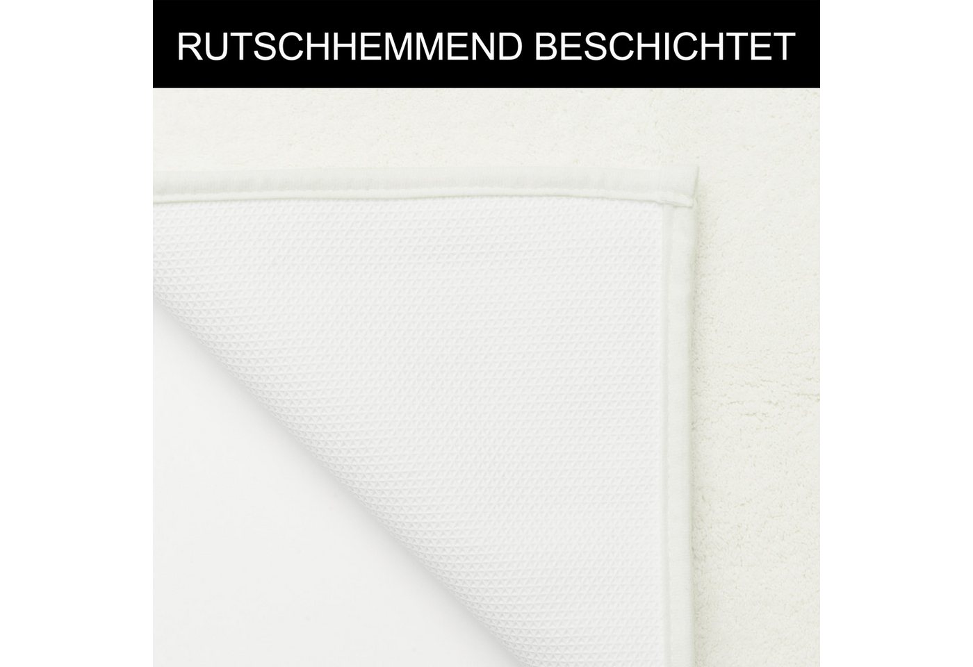 OTTO home Badematte Cali, Badvorleger, Badezimmer Teppich, Duschvorleger, Höhe 10 mm, rutschhemmend beschichtet, schnell trocknend, fußbodenheizungsgeeignet, Po – Bild 5 von 5