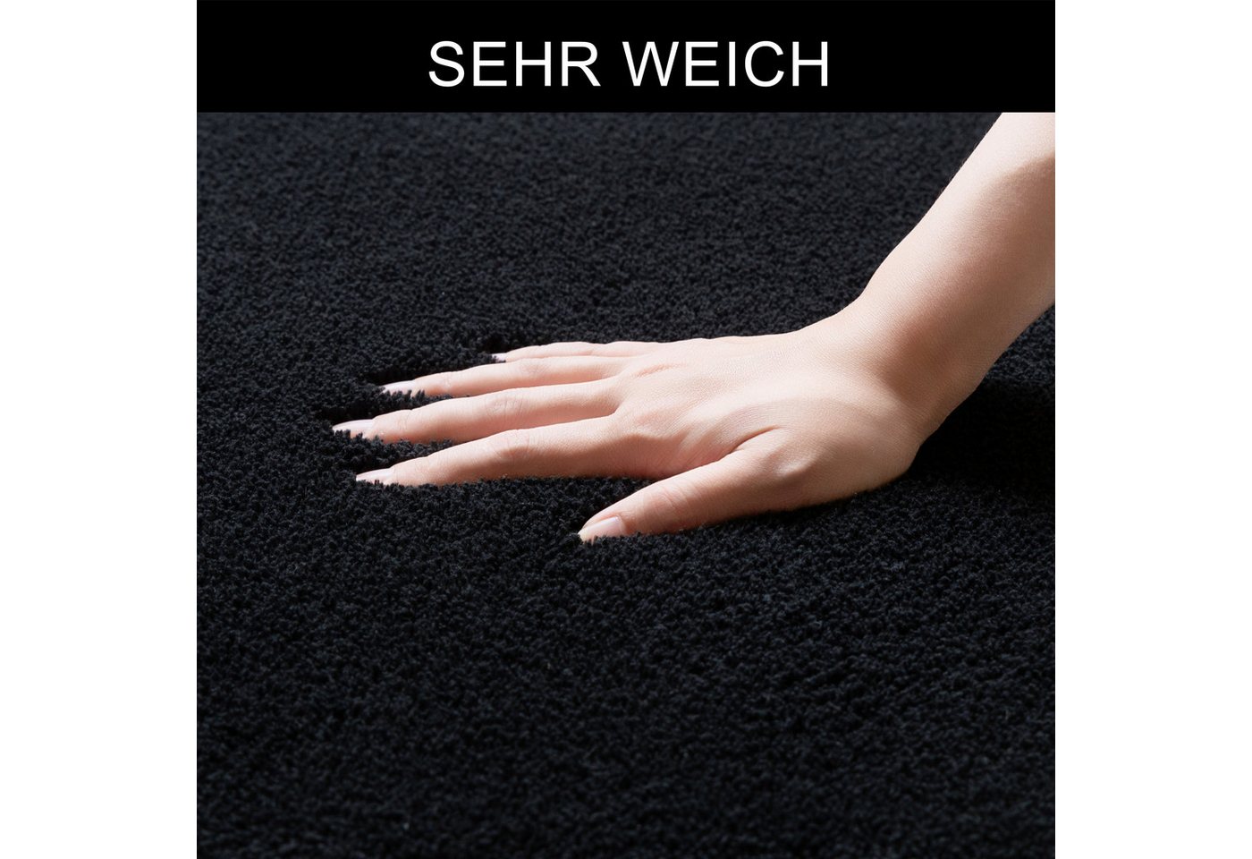 OTTO home Badematte Cali, Badvorleger, Badezimmer Teppich, Duschvorleger, Höhe 10 mm, rutschhemmend beschichtet, schnell trocknend, fußbodenheizungsgeeignet, Po – Bild 3 von 5