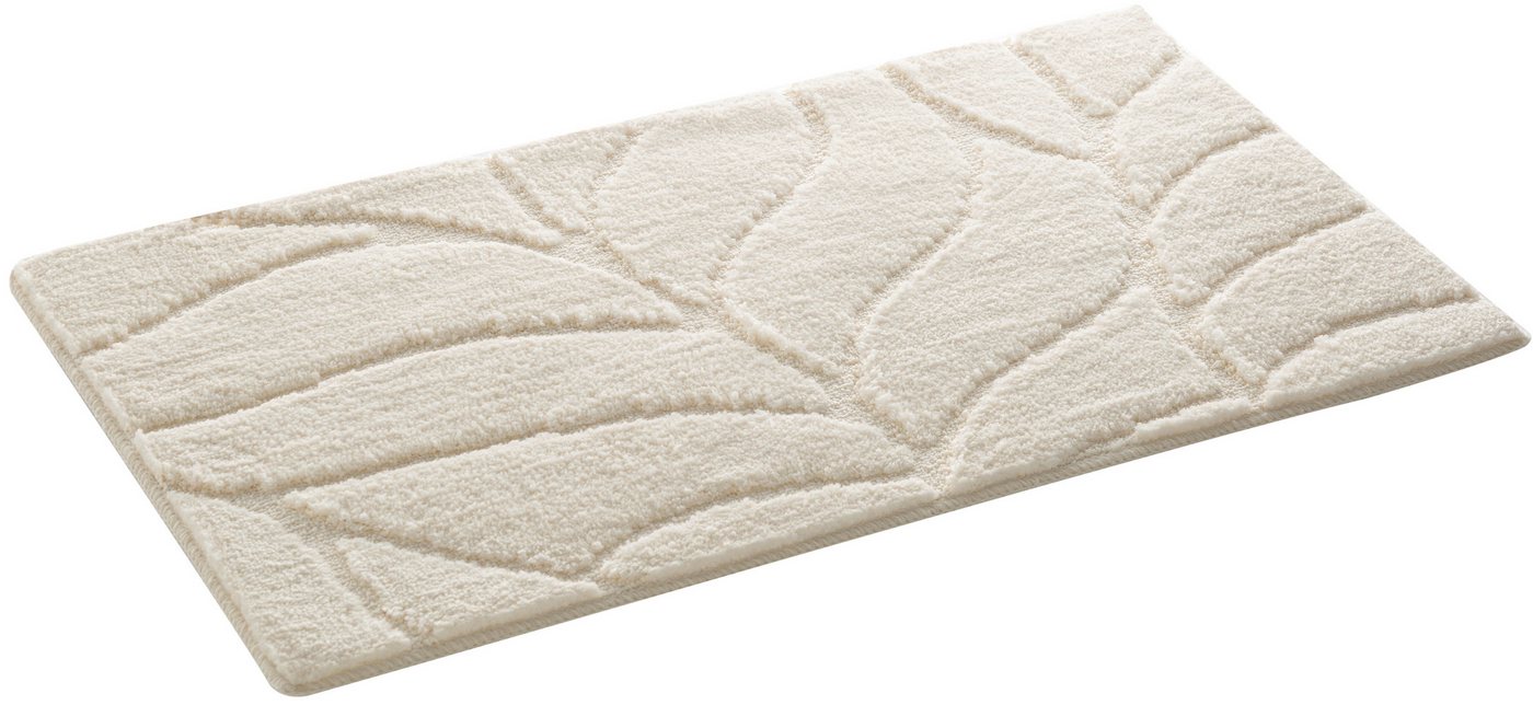 OTTO home Badematte Epense, Badvorleger, Badezimmer Teppich, Duschmatte mit Blattstruktur, Höhe 10 mm, rutschhemmend beschichtet, schnell trocknend, fußbodenhei – Bild 2 von 5