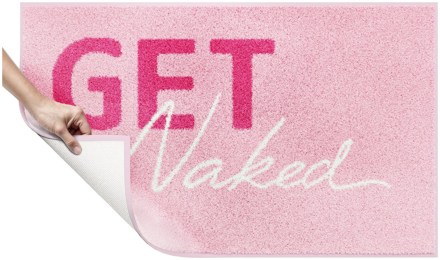 OTTO home Badematte Get Naked, modern, Badvorleger, Badezimmer Teppich, Höhe 20 mm, rutschhemmend beschichtet, schnell trocknend, Polyacryl, rechteckig, Badtepp – Bild 3 von 5