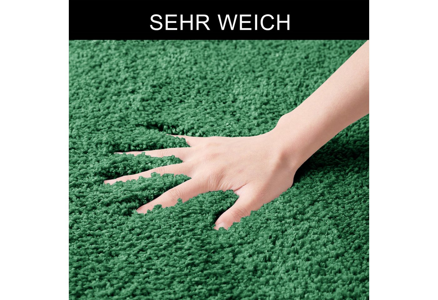 OTTO home Badematte Inga, Badezimmer Teppich, Badvorleger, Höhe 20 mm, rutschhemmend beschichtet, schnell trocknend, strapazierfähig, fußbodenheizungsgeeignet,  – Bild 4 von 5