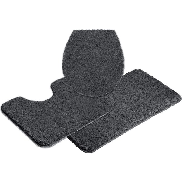 OTTO home Badematte Inga, Badezimmer Teppich, Badvorleger, Höhe 20 mm, rutschhemmend beschichtet, schnell trocknend, strapazierfähig, fußbodenheizungsgeeignet, 