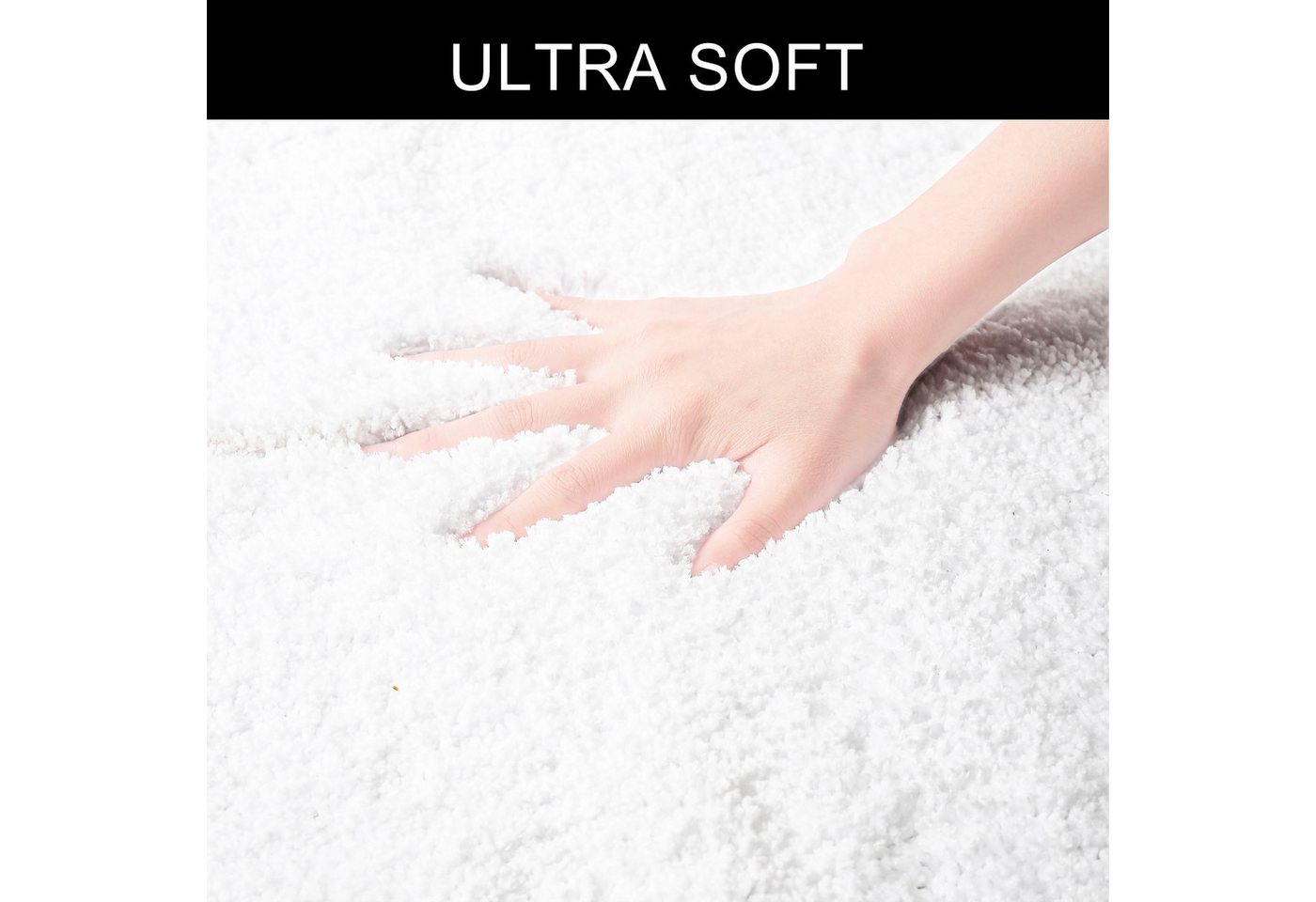OTTO home Badematte Inga, Badezimmer Teppich, Badvorleger, Höhe 20 mm, rutschhemmend beschichtet, schnell trocknend, strapazierfähig, fußbodenheizungsgeeignet,  – Bild 4 von 5