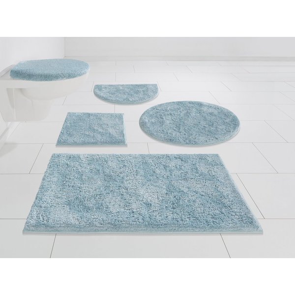 OTTO home Badematte Jos, Badvorleger, Badezimmer Teppich, Höhe 22 mm, rutschhemmend beschichtet, schnell trocknend, fußbodenheizungsgeeignet, Polyester, rechtec